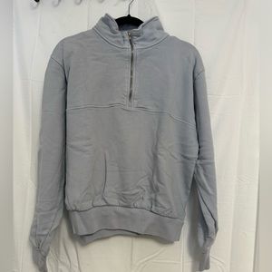 Brandy Melville Pastel Blue Quarter Zip Fleece